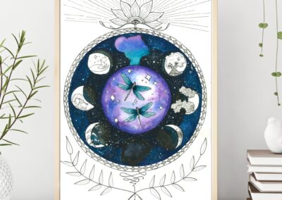 world of illustration design poster